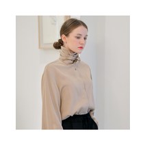 실키 타이 블라우스