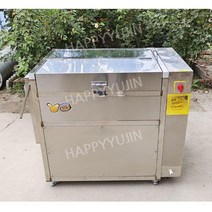 자동 구근류 세척기 껍질 필링기 생강 감자 고구마 연근 무 기계 손질 탈피기 씻는 업소용, 은색