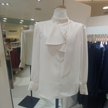 JJ JIGOTT 타이장식 러플 블라우스(GJAA0BL12)