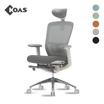 [코아스]에르체 메쉬의자 헤드형 OSCH0800HAA, 등판 오렌지+좌방석 패브릭, 1개