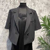 시슬리 아이싱 크롭 자켓 SAJKD1331 BK