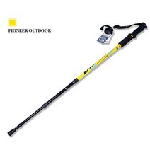 스키 폴 대 보드 길이조절 그립 개척자 트레킹 워킹 스틱 조절 하이킹 alpenstock 충격 알루미늄 등산 캠핑 텔레스코픽 지팡이, 노란색 지팡이