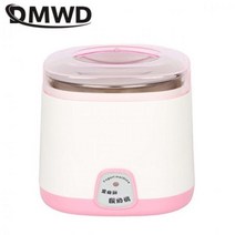 요거트 요플레 메이커 요구르트 131527 DMWD-1L 전기 나토 발효 기계 DIY 스테인레스 스틸 라이너 컨테이너 전자동 주방 기기, 분홍색