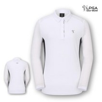 LPGA 엘피지에이 골프 여자 메쉬포인트 냉감소매 카라 티셔츠 211+594