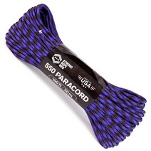 Atwood Rope MFG 550 파라코드 30.5m(100피트) 7가닥 코어 나일론 낙하산 코드 외부 생존 장비 미국산 | 랜야드 팔찌 핸들 랩 키체인 (감염), Oil Slick
