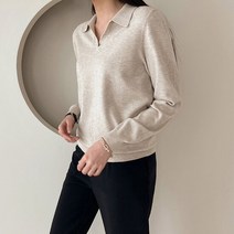 어반프랑 여성용 바리 오픈카라 긴발 니트