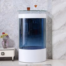 가정용 대형 원통 수조 어항, 화이트