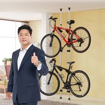 삼칠 튼튼한 조립식 무볼트 스탠드 실내 자전거 거치대 2단