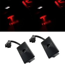 EastFly 테슬라 모델 3SXY 퍼들 라이트 자동차 로고 프로젝터 도어 커티시 스텝 액세서리 LED 인테리어 조명, 4. Red Emblem with Letter