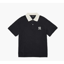[MLB] M 부분 카라 티셔츠 3LPQM2023 50BKS
