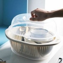 물빠짐 뚜껑 야채 채반 식기건조대 대, 화이트