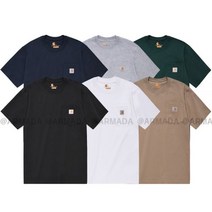 CARHARTT 칼하트 WIP K87 워크웨어 포켓 반팔티셔츠 18colors - 기타