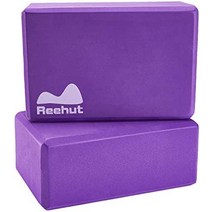 스컬피 에바폼 리헛 요가 블록 고밀도 에바 폼 블록으로 자세를 지원하고 심화하며 강도를 개선하고 균형과 유연성을 돕습니다. 가볍고 냄새에 강합니다., 보라색 964in-2pcs