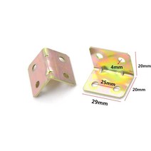 ㄱ앵글 Pcs xxmm 도 금속 직각 브래킷 선반 지원 구멍