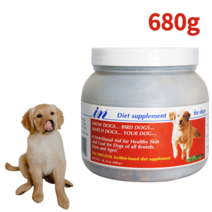 강아지 피부 면역력 종합 인 영양제 레시틴 칼슘 비타민 노견 노령견 인(in) 680g, 기본