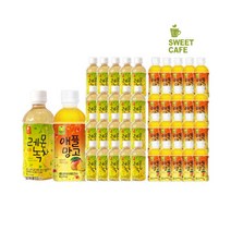 웰그린 스위트카페 녹차음료 340ml x 20PET 1박스 묶음 골라담기 자두 레몬 복숭아 블루베리 애플망고 또와몰53, 20+20개입(레몬+애플망고)