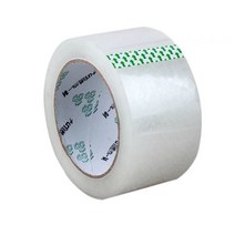 박스 테이프 45mm x 100m 4 롤팩 고점도 투명 포장 밀봉 상자 카톤 포장 투명, 투명한