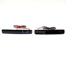 폭스 바겐 T5 트랜스 포터 Caravelle Multivan 2003-2011 꼬리 브레이크 중지 신호 램프에 대 한 2pcs LED 후면 범퍼 반사판 빛, Smoke Cover