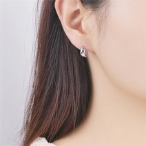 클루 NC14 심플 스몰링 실버 귀걸이 CLER19608OWS