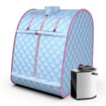 가정용 습식 사우나 전신 해독 스팀, 실버 핑크 2L 습식기 포함