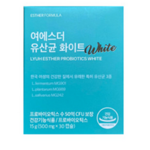 식약처인증 에스더포뮬러 여에스더 유산균 화이트 프로 프리 신 바이오틱스 비타민 미네랄 장 배변 에좋은 건강 도움 관리 개선 유지 여성 질 유산균 임산부 수유부 엘라스틴, 30캡슐, 5박스 (111290할인)