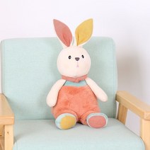 토끼 곰 기러기 인형 어린이 침대 수면 진정, 따뜻한 토끼, 42cm 전체 길이