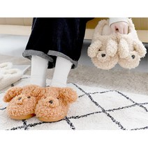 비숑 강아지모양 실내용 겨울슬리퍼 학교 전셋집 라운지 임산부 사무실 호텔 병원