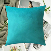 conghao 린넨 무지 소파 쿠션 솜포함 세트, 핑크1+스카이블루1