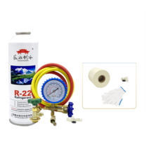 에어컨 냉매 가스주입 압력게이지 냉매 세트 R22 410A, 압력게이지 + 410A 1병