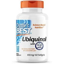 독일직구 닥터 베스트 유비퀴놀 with 카네카 코엔자임 Q10 100mg 60개의 소프트 캡슐 고용량 실험실 검사 소이 프리 글루텐 프리 GM 프리 야채, 수량, 상세참조