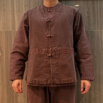 생활한복 개량한복 골지 상하의 조끼 세트 남자 남성 여자 여성 초봄 봄 늦봄 춘추 40년 전통 국내제작 면 100% 계량 한복 5색상