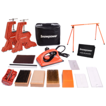 스노우보드 스키 왁싱 다리미 정비 도구 키트 브러시 엣징 세트 관리 용품, D