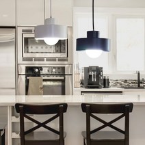 [루미아르떼] 캔디 2등 펜던트조명 블랙/화이트, G95 에디슨 전구, 블랙&화이트