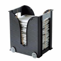 [KT알파쇼핑](SM)이동식 신문 정리 보관함, 색상:블랙