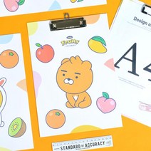 카카오프렌즈 프루티 A4 클립보드, 무지