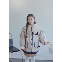 보조개 리버서블 하키 퀼팅 자켓