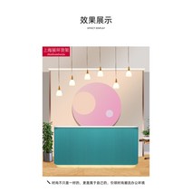 인포데스크 카운터계산대 식당 핑크 네일샵 미용실 가게 1200 포스기 계산대 접수대 16, 100x60x100cm, 그린
