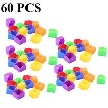 당구 장갑 세손 포켓볼 큐대 12-60pcs 6 색 플라스틱 풀 당구 큐 보호 JX, 60개