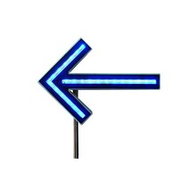 [메이저유통]화살표 깜빡이 LED 경광등 차량/일반 500m 9v, 1. 옐로우, 1개