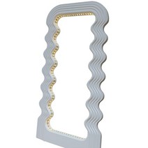 북유럽 스타일 미니멀리스트 전체 길이 거울 플라스틱 대형 골판지 언발란스한 유리 스탠딩 에스펠로 그란데 가정용 데코레이션, [03] 1000