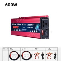 순수 정현파 인버터 12V 220V 24/48V To 110V/220V 2200W 3000W 4000W 휴대용 전원 전압 변환기 자동차 태양광