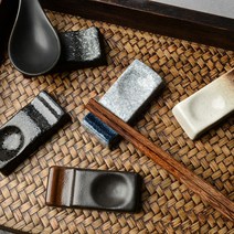 sales class일본식 모던 디자인 도자기 수저 받침 젓가락 받침대(도매 문의 환영), 그레이