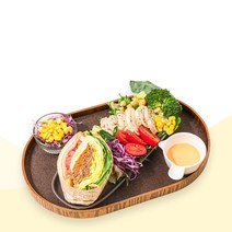 슬림쿡 샐럽위치 샌드위치+샐러드 정기배송 2주/4주 도시락, 치킨에그+불고기치킨, 불고기+크래미아, 4주
