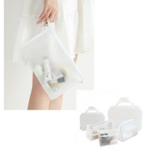 온천여행 수영장 목욕가방 방수 파우치 (화이트) 커플 경량 잠옷 해외 보조