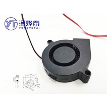 YYT 침묵 5015 정수기 터보 송풍기 5CM 가습기 원심 팬 5V12V24V USB 2.54mm 유성 유압 베어링 이중 공, 06 24V