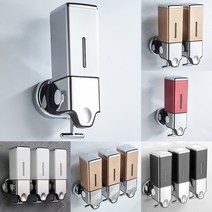 비엔티 무타공 물비누 디스펜서 샴푸걸이 주방 세제 리필, 무타공 설치, BM200 1구 물비누통, 레드, 1개