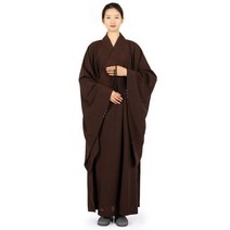 스님옷 법복 절복 승복 대만 리넨 승려 긴 예복 성인용 명상 가운 불교 해칭 의상 고백 7 가지 색상