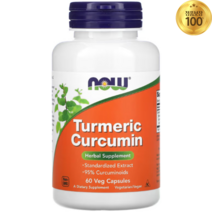 나우푸드 울금 Turmeric 커큐민 Curcumin 60정 비건, 60 Count