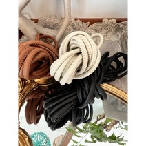4mm 6mm 둥근 가죽끈 1야드 레자 인조 끈 마크라메 가죽가방만들기, 6mm 크림