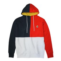 캉골 컬러블록 하프집 후드티셔츠 K9697 Navy Red